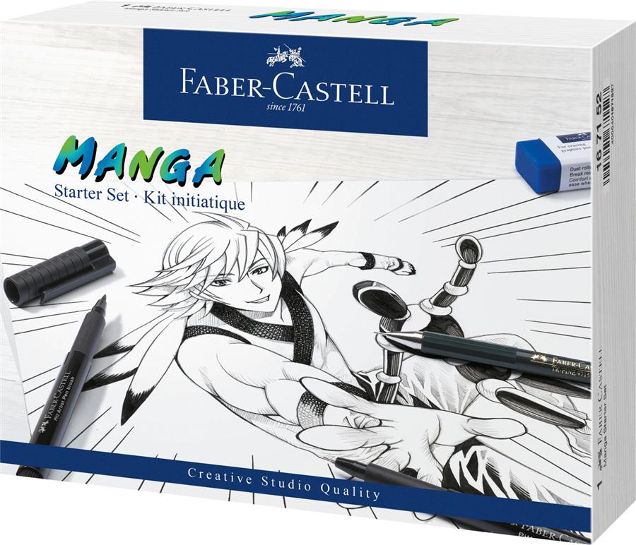 PITT ARTIST PEN MANGA STARTER SET FABER-CASTELL PITT ARTIST PEN MANGA STARTER SET FABER-CASTELL